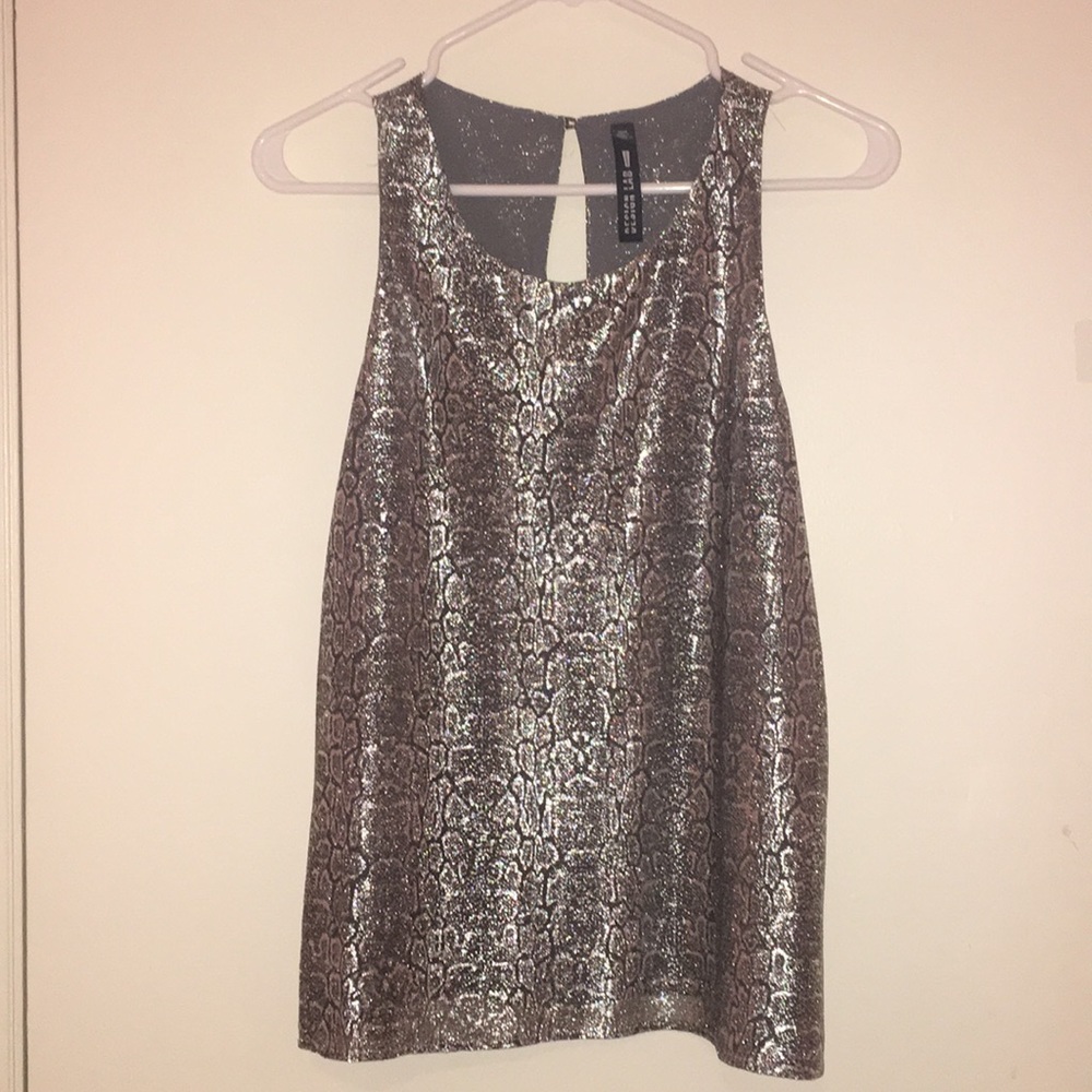 Silver Snake sleeveless top size M